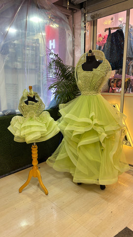 Lime Luxe Mom & Me Gown Set