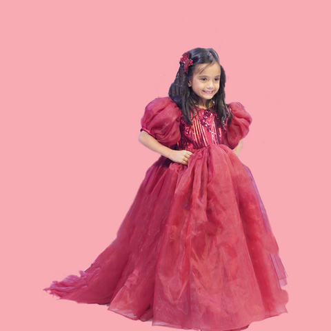 Crimson Royalty Gown