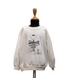 White sweatshirt with black text on a mannequin against a white background - fashion designer in Pune