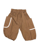 Brown children's pants with white stripes - fashion designer in pune