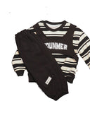 Black and beige striped sweater for kids - Fashion Designer in Pune