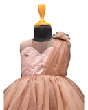 girl beige dress with a floral design - Fashion Desiner in Pune