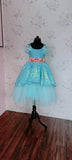 Light blue sequin dress for girl kid - Fashion Designer in Pune