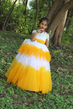 girls wearing a white and yellow dress - Fashion Designer in Pune
