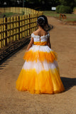 girls wearing a white and yellow dress - Fashion Designer in Pune